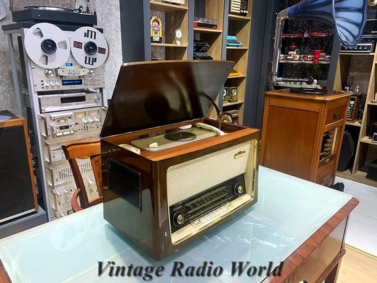 Nordmende | Vintage Radio | Orjinal Old Radio | Antique Radio | Lamp Radio | Nordmende FM  Radio, Turntable