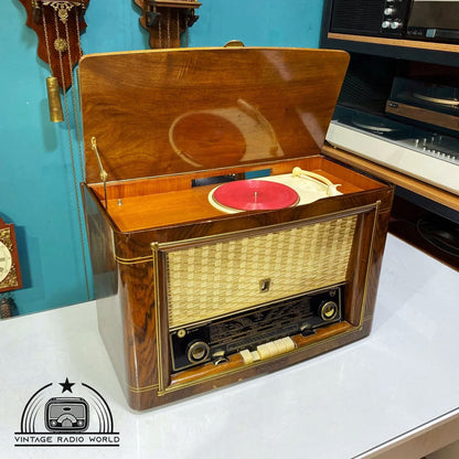 PHLIPS PHONOSÜPER 544 - Vintage Radio Marvel, Antique Classic, Lamp Radio Delight!, Turntable