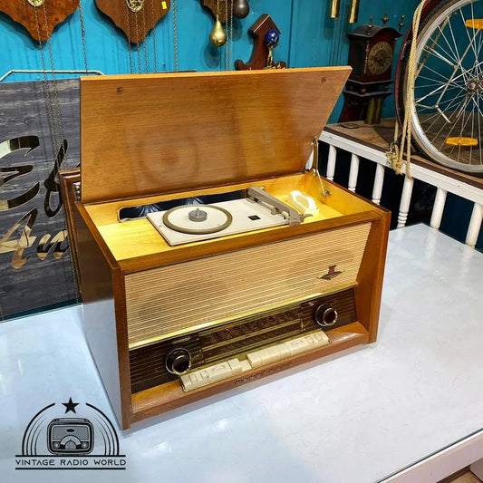 Vintage Nordmende Phonosüper Radio | Original Old Radio | Antique Radio | Classic Lamp Radio | Retro Nordmende Collectible, Turntable