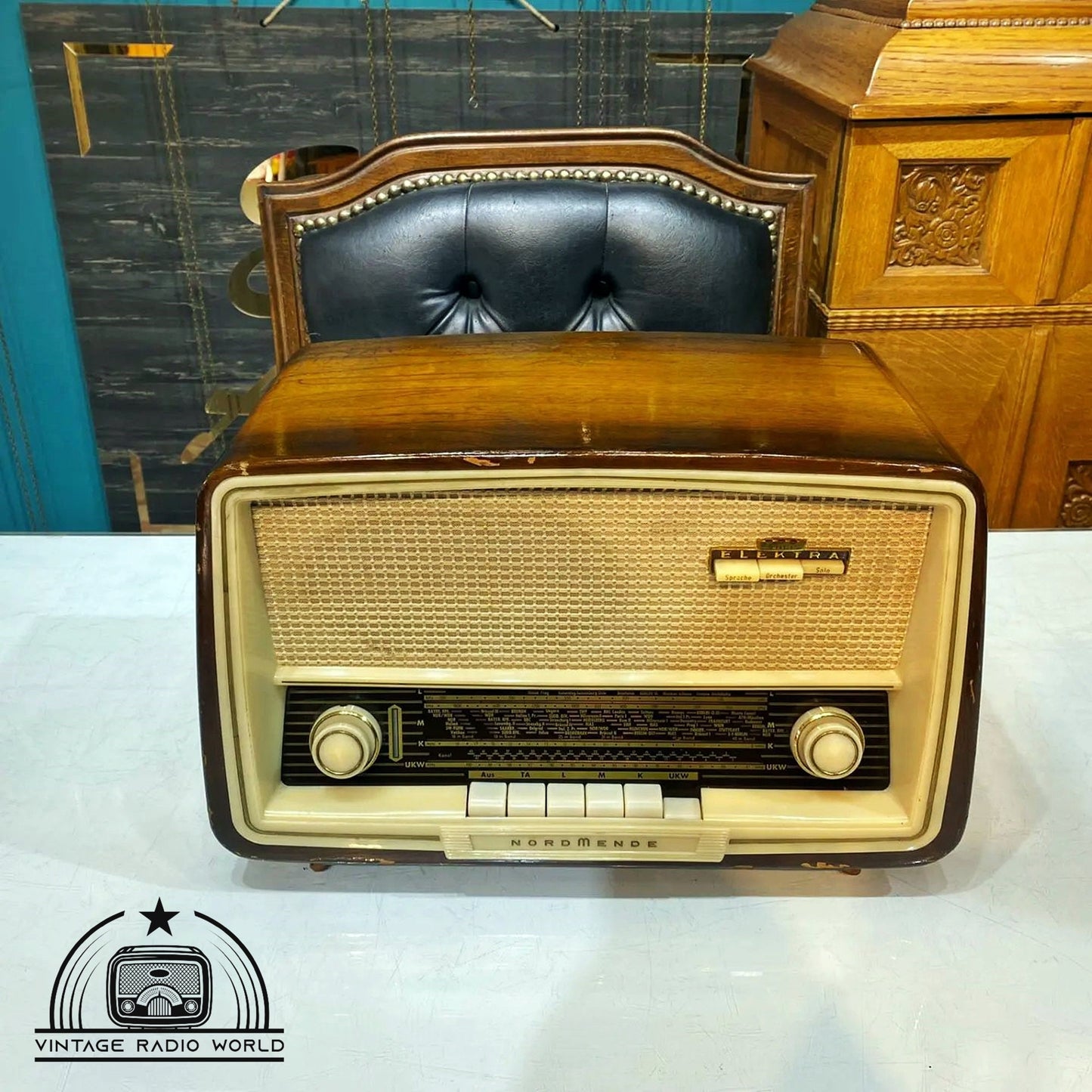 Vintage Nordmende Elektra Radio | Original Old Radio | Antique Radio | Classic Lamp Radio | Retro Nordmende Collectible