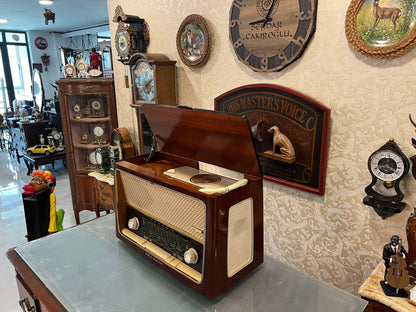 German Grundig 3079 lamp Radio with Record  | Vintage Radio | Orjinal Old Radio | Antique Radio | Lamp Radio | Turntable