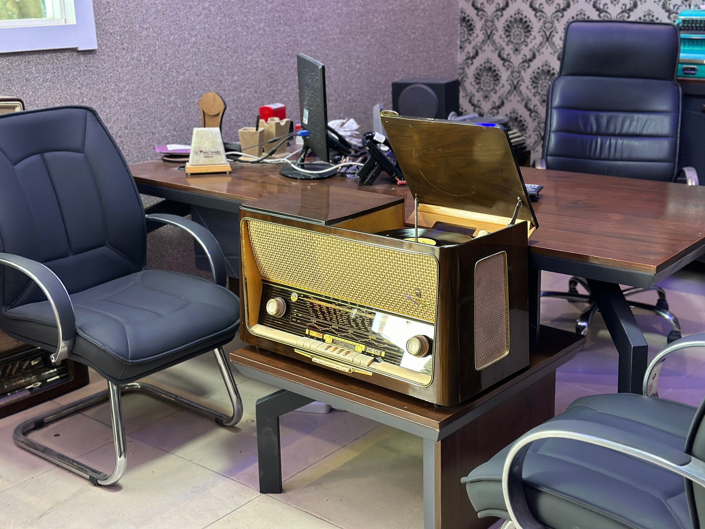 German Grundig 5089 lamp Radio with Record  | Vintage Radio | Orjinal Old Radio | Antique Radio | Lamp Radio | Grundig 3079  Radio