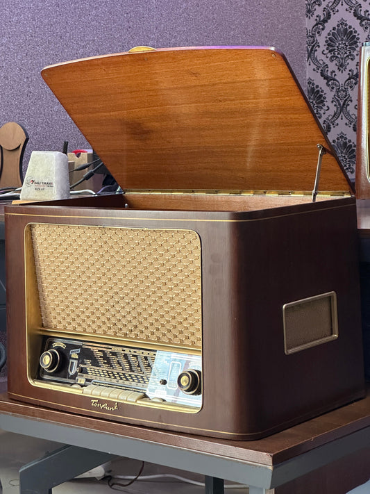 Tonfunk | Vintage Radio | Orjinal Old Radio | Antique Radio | Lamp Radio | Tonfunk Radio- Turntable