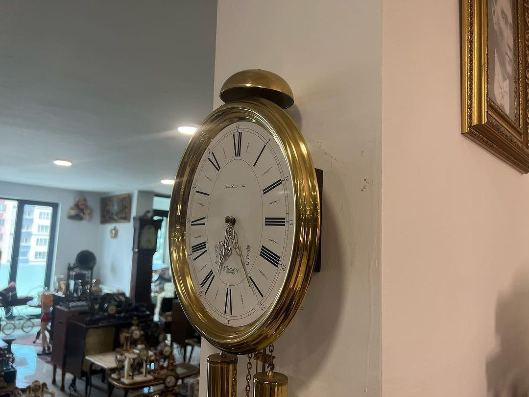 Collectible Antique Hermle Wall Clock, exquisite design, perfect condition, fully functional clock ideal for collectors