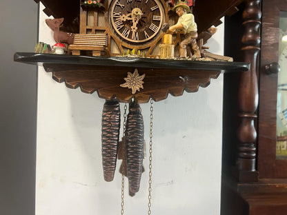 Antique Black Forest Rare Form Cuckoo Clock | Animated | High Condition | All Functions Working Perfectly