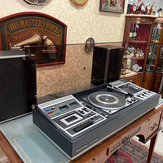 Antique Rosita Stereo Combo Turntable | Dual 1222 Auto | 7-Channel FM Radio & Cassette | Philips Speakers- Turntable