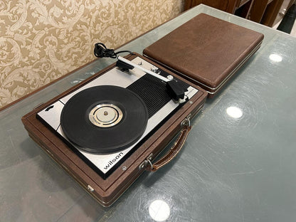 Wilson Portable Record Player | 33-45 RPM | High Condition | Fully Functional- Turntable