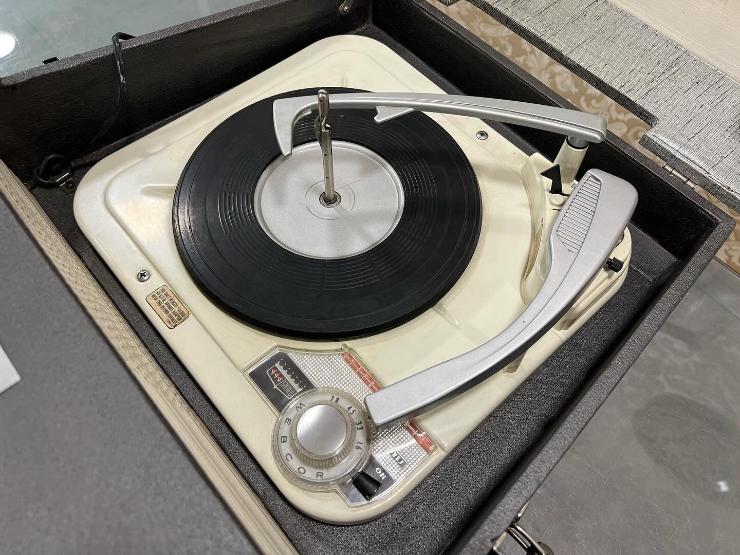 Antique American Webcor Stereo Tube Portable Turntable | 10-Disc Feature | Excellent Condition- Turntable