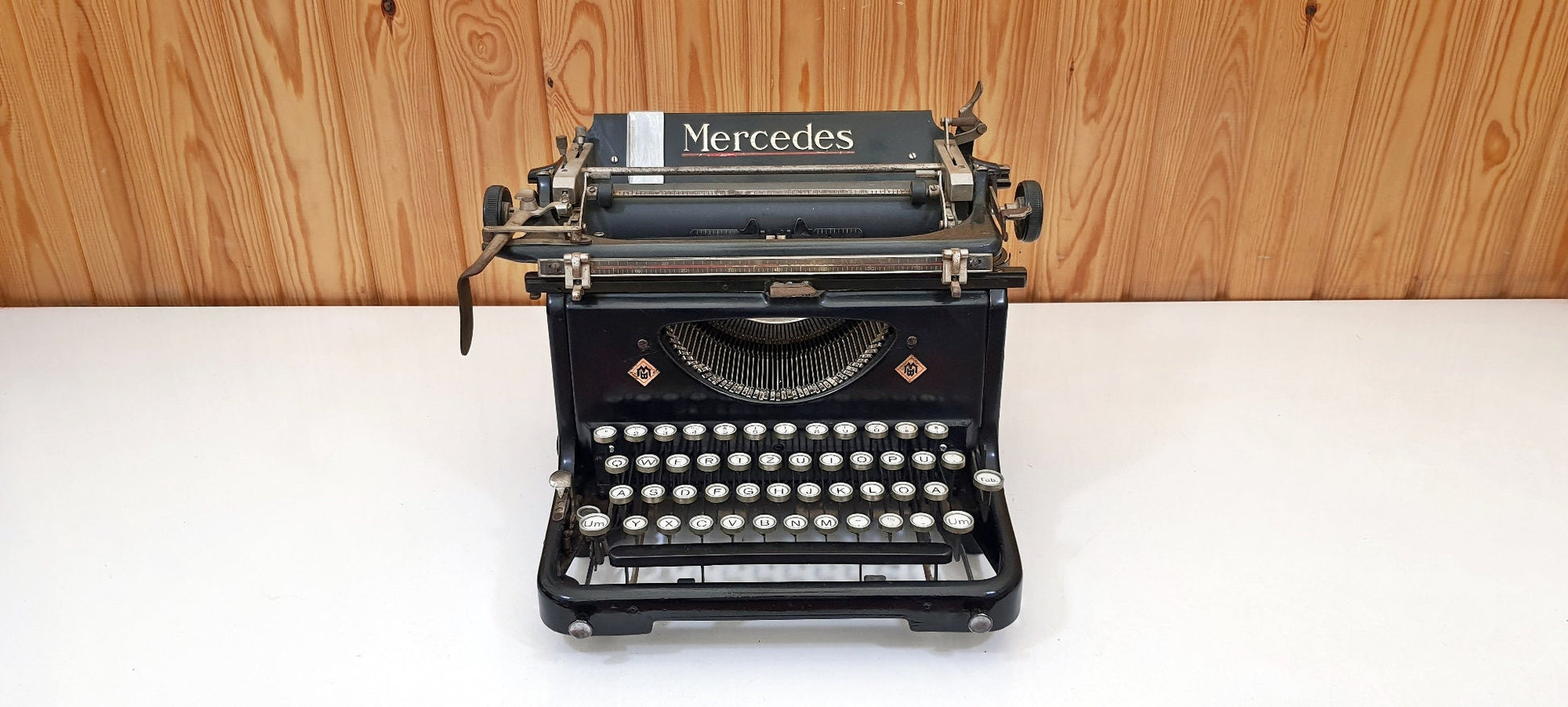 Special !! Mercedes Typewriter 1925. | Typewriter like new,typewriter working